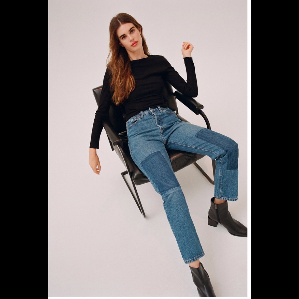 Levi’s 501 Straight Leg Jean- Patching In